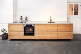 Interior Design Concrete Oak Kitchen